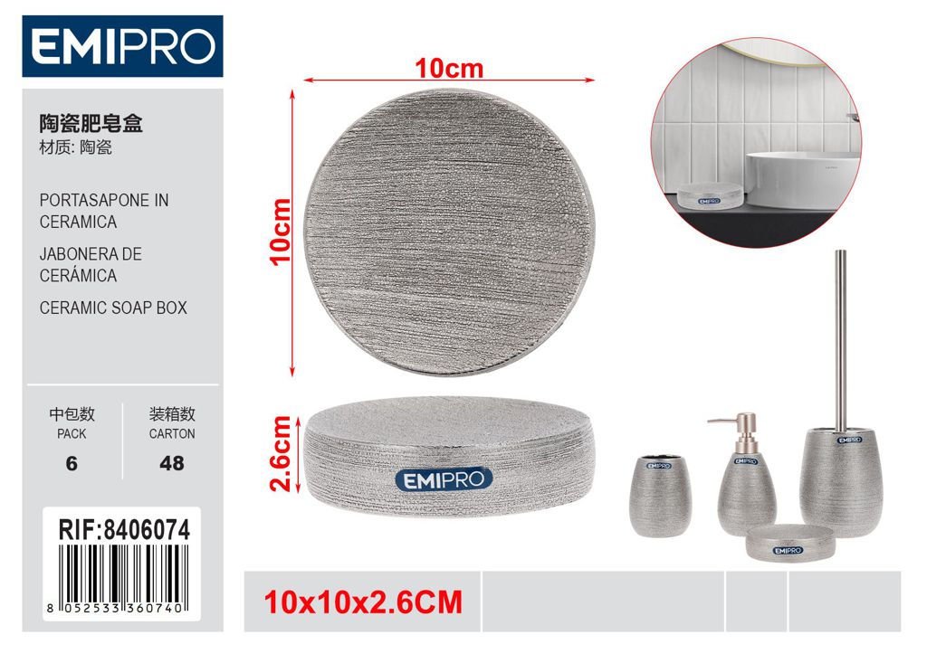 Portasapone In Ceramica