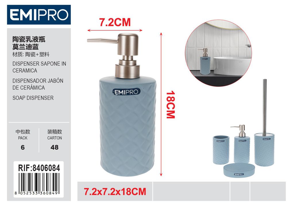 Dispenser Sapone In Ceramica