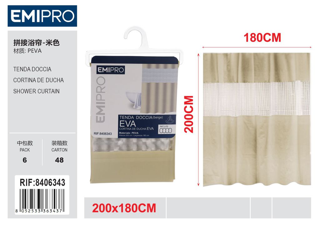 Tenda Doccia 180*200