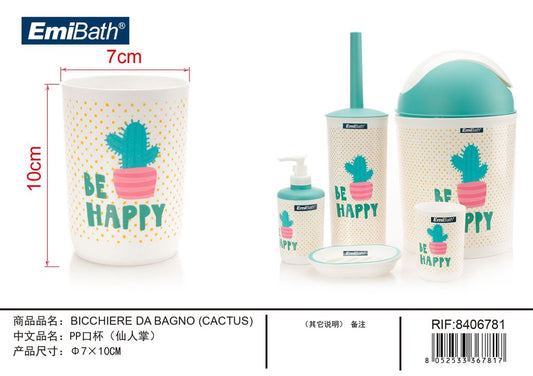 Bicchiere Da Bagno Cactus ? 7X10cm