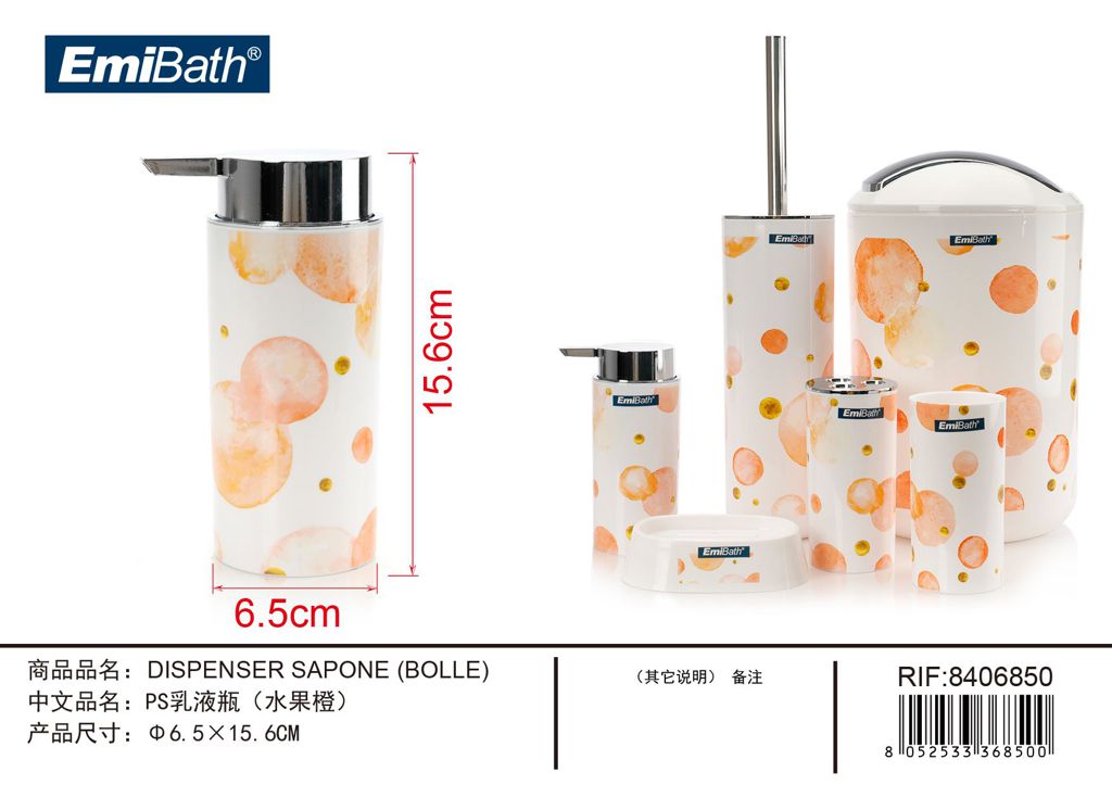 Dispenser Sapone Bolle ? 6.5X15.6cm