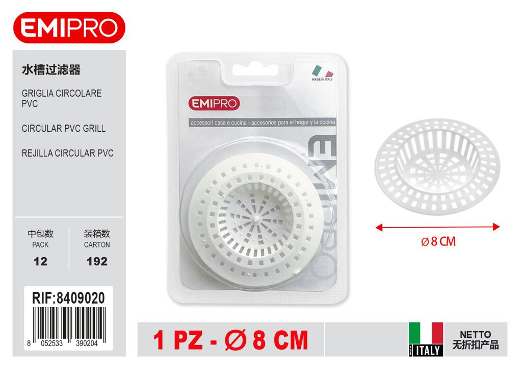 Griglia Circolare Pvc Bl 1Pz