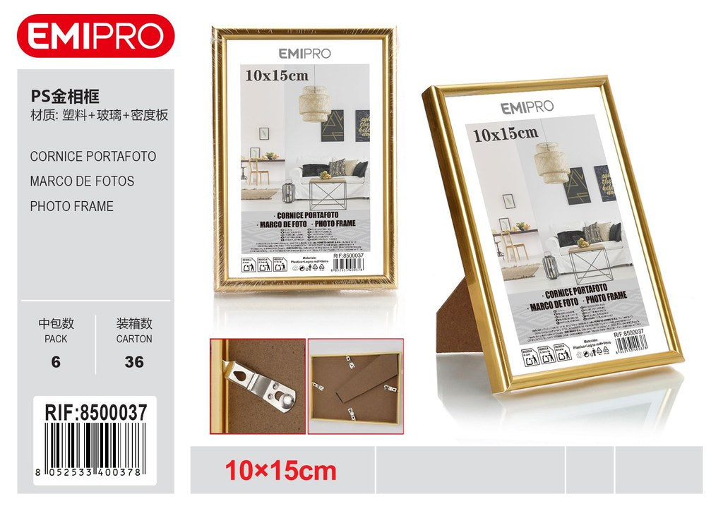 Cornice Portafoto In Plastica 10*15cm