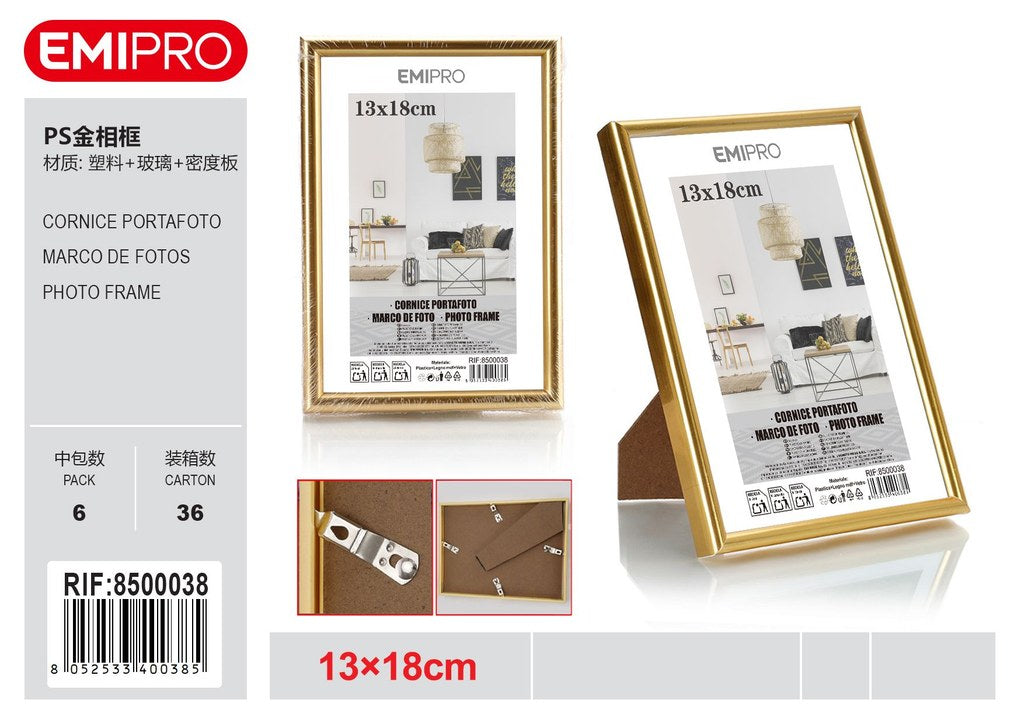 Cornice Portafoto In Plastica 13*18cm