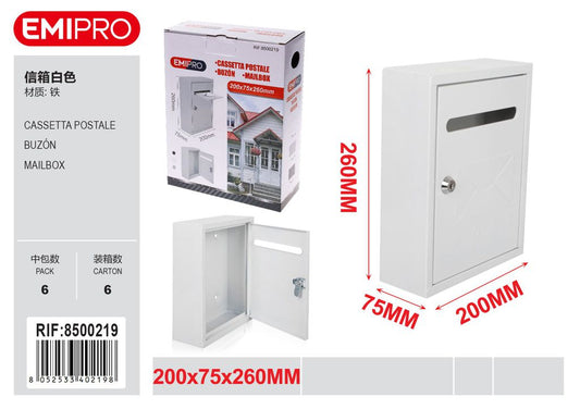 Cassetta Postale Bianco 200*75*260mm