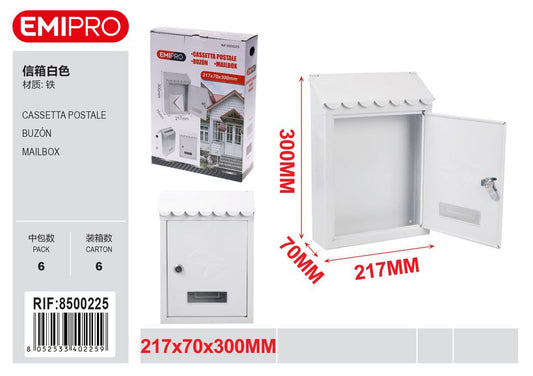 Cassetta Postale Bianco 217*70*300mm