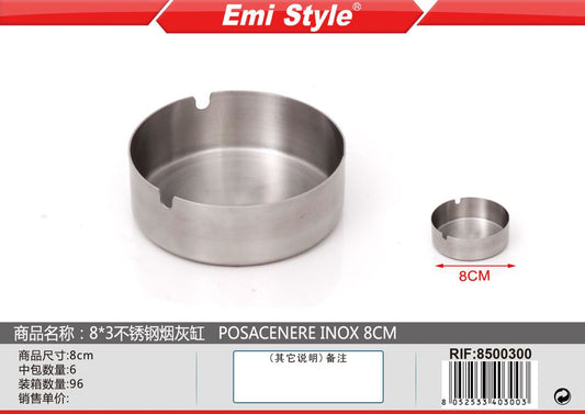 Posacenere Inox 8cm