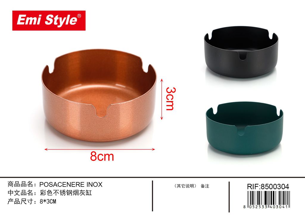 Posacenere Inox 8cm