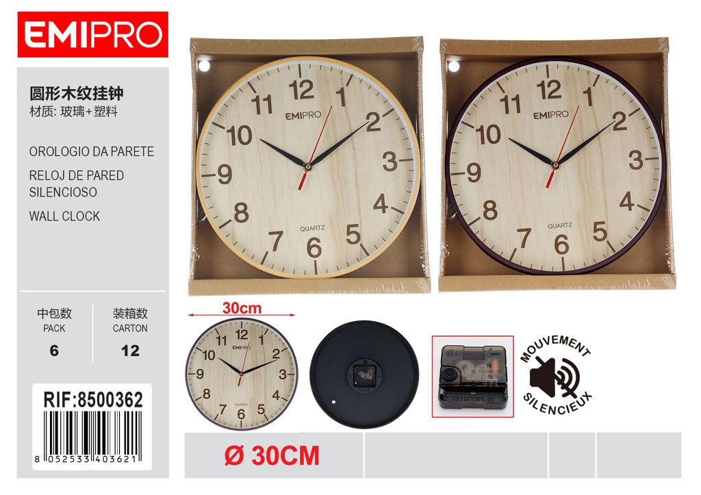 Orologio Da Parete 12# 30cm