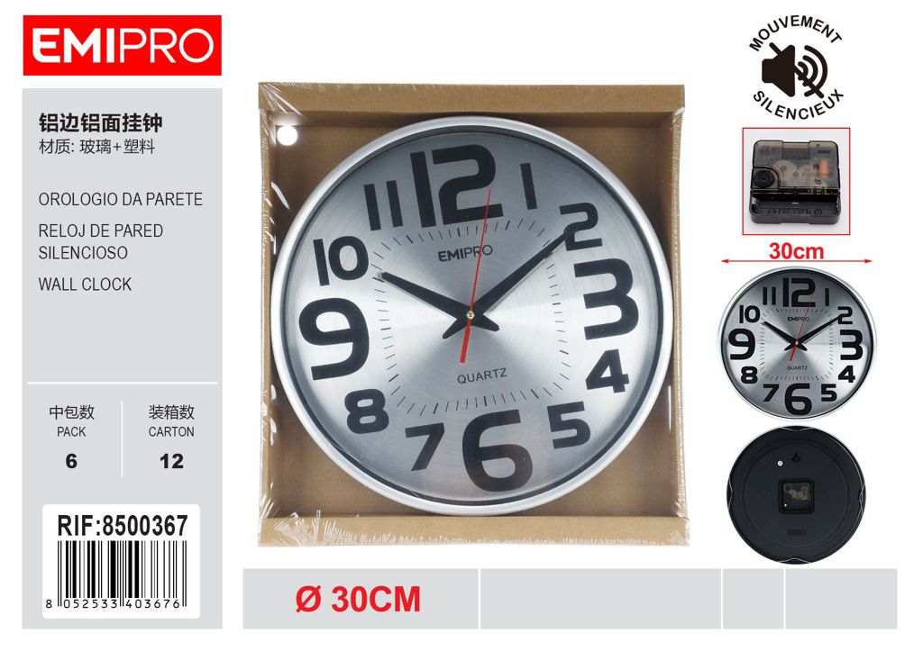 Orologio Da Parete 12# 30cm