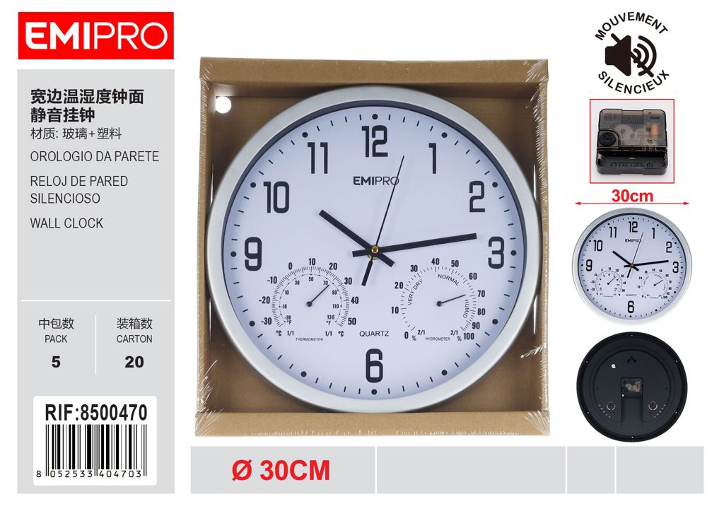 Orologio Da Parete 30*30*4.1cm