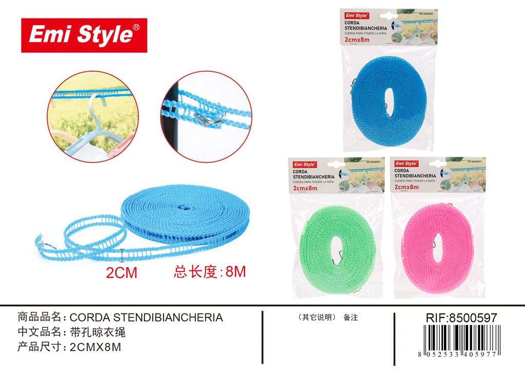 Corda Stendibiancheria 2cm*8M