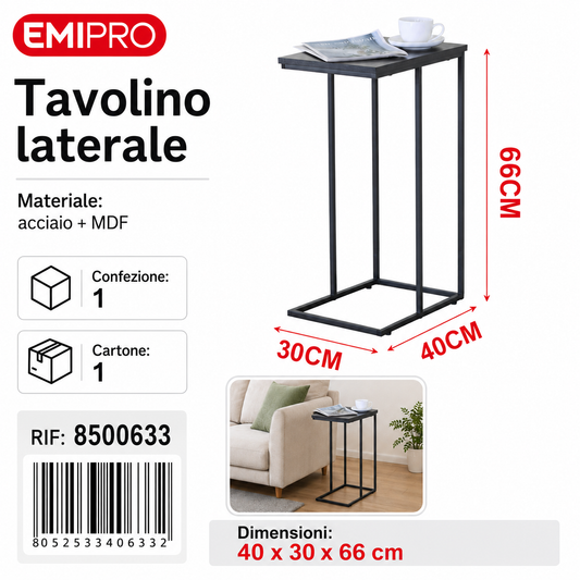 Tavolino Laterale 40*30*66cm