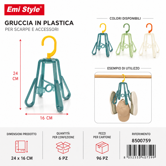 Gruccia Plastica Cm.24*16cm