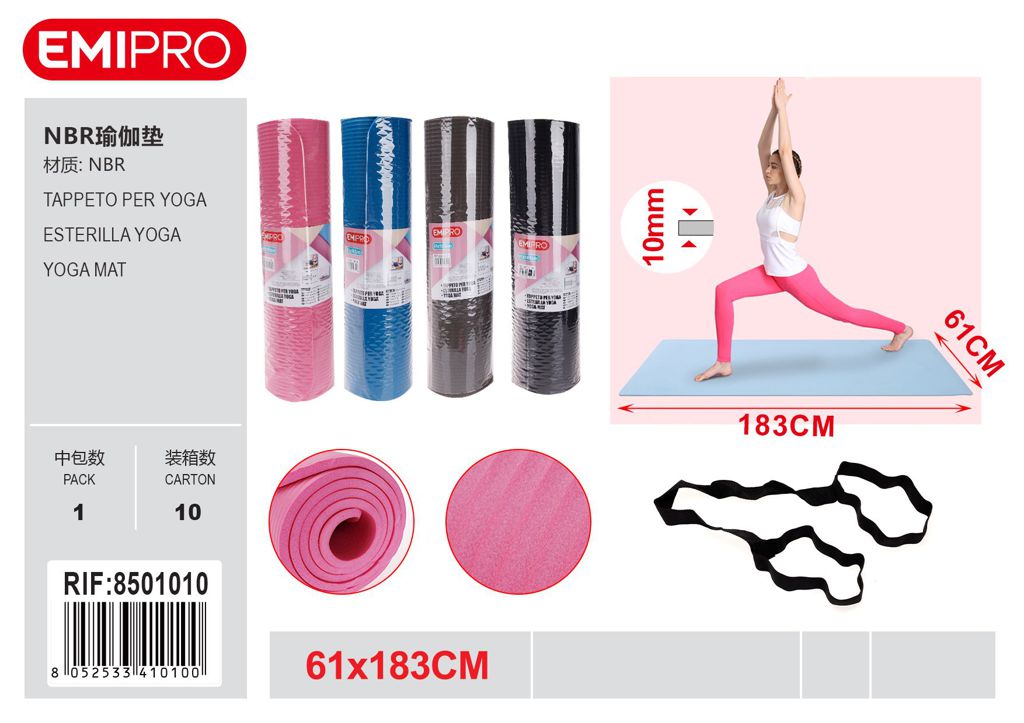 Tappeto Per Yoga 10mm*61*183cm