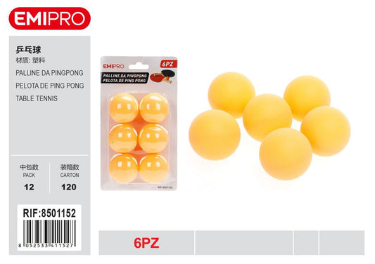 Palline Da Pingpong 6Pz