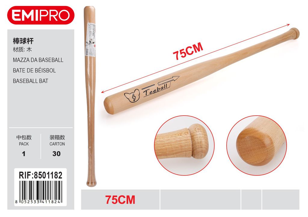 Mazza Da Baseball 75cm