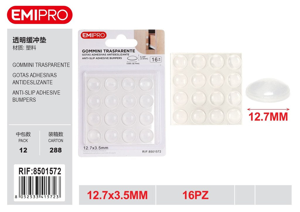 Gommini Trasparente 12.7*3.5mm 16Pz