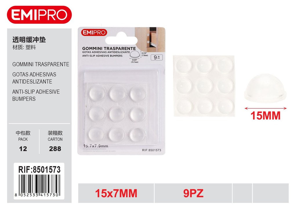 Gommini Trasparente 15*7mm 9Pz