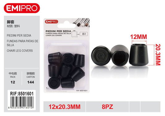 Piedini Per Sedia 12mm 8Pz