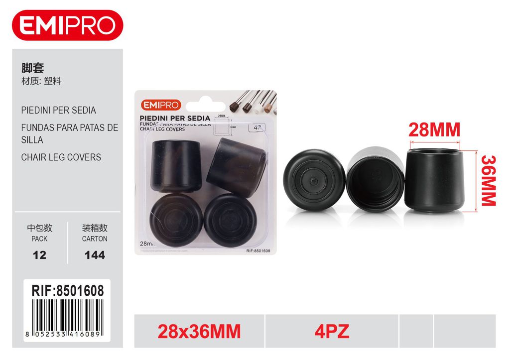 Piedini Per Sedia 28mm 4Pz