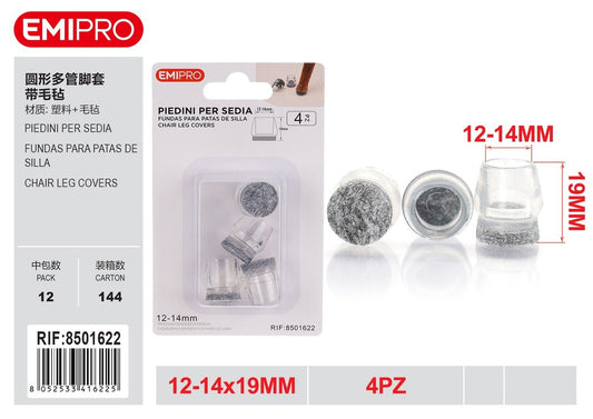 Piedini per sedia 12-14mm 4Pz