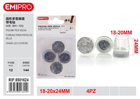 Piedini Per Sedia 18-20mm 4Pz