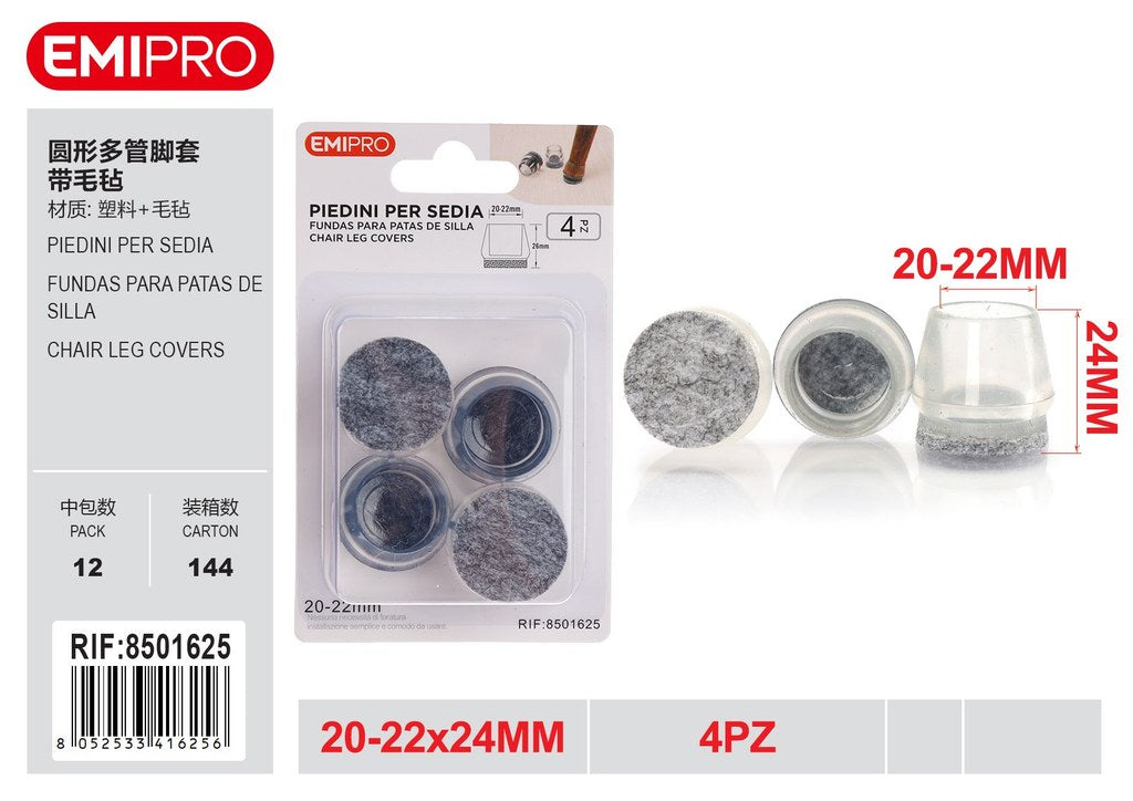 Piedini Per Sedia 20-22mm 4Pz
