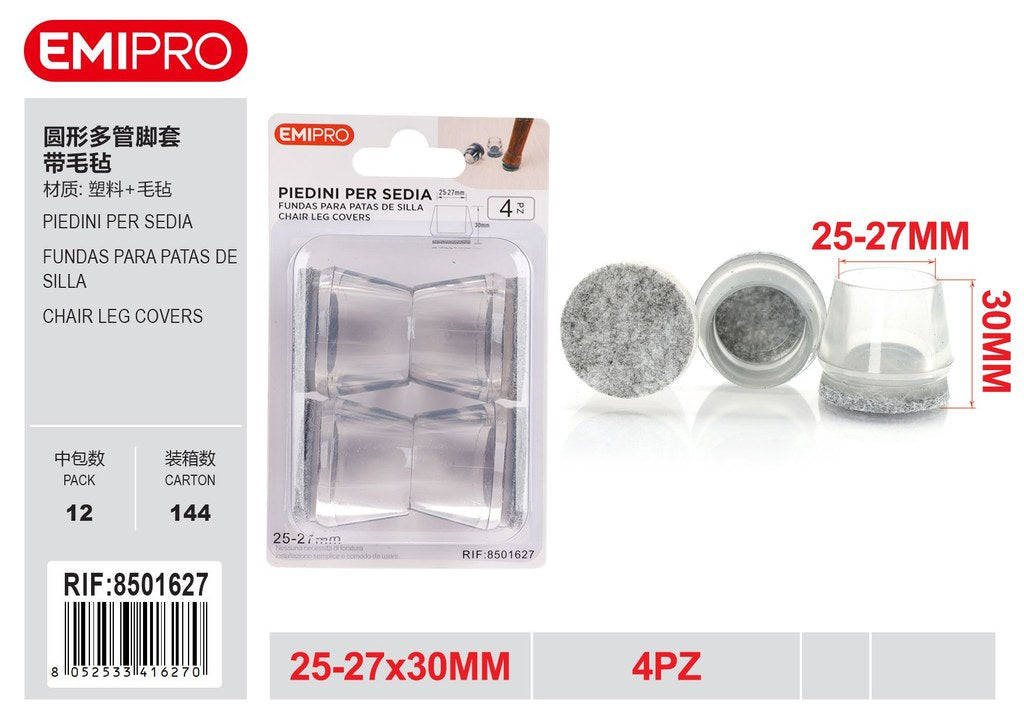 Piedini Per Sedia 25-27mm 4Pz