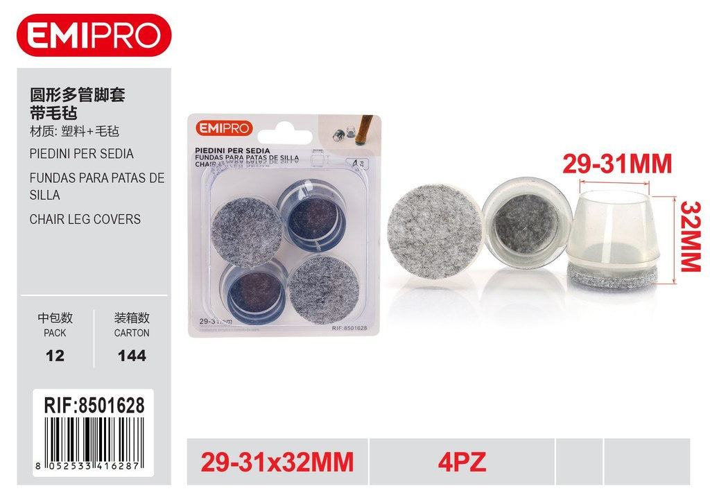 Piedini Per Sedia 29-31mm 4Pz