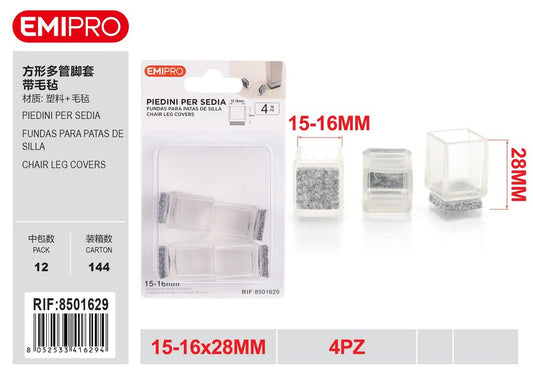 Piedini Per Sedia 15-16mm 4Pz