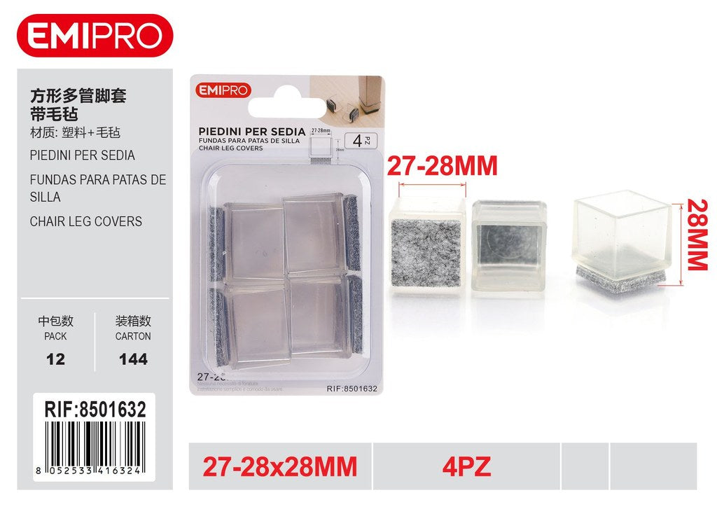 Piedini Per Sedia 27-28mm 4Pz