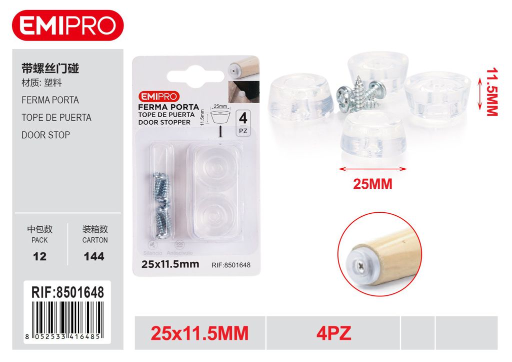 Ferma Porta 25*11.5mm 4Pz