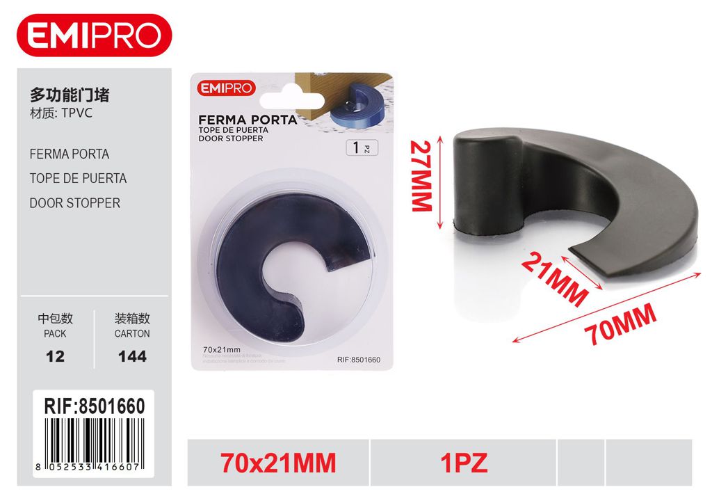Ferma Porta 70*21mm 1Pz