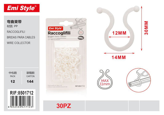 Raccoglifili 14*30*12mm 30Pz
