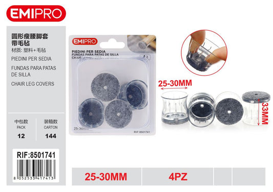 Piedini Per Sedia 25-30mm 4Pz