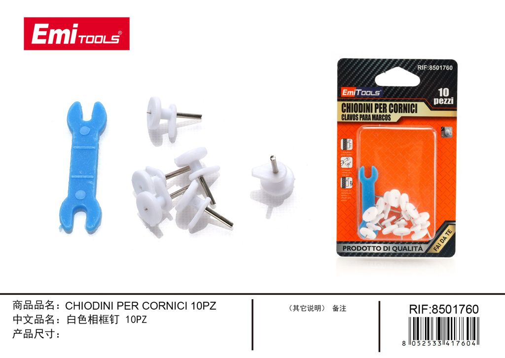 Chiodini Per Cornici 10Pz
