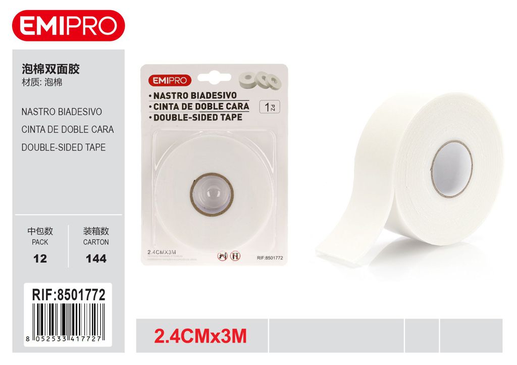 Nastro Biadesivo 2.4cm*3M