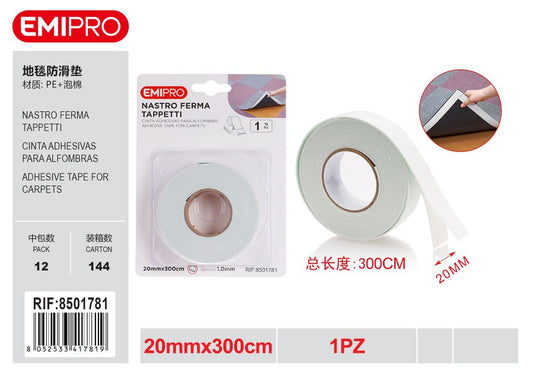 Nastro ferma tappetti 20mm*300cm 1Pz