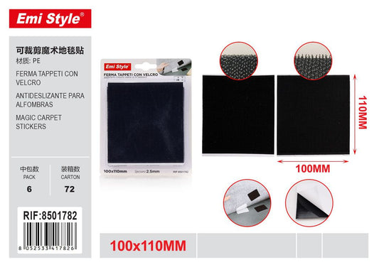 Ferma Tappeti Con velcro 100*110*2.5mm 4Set