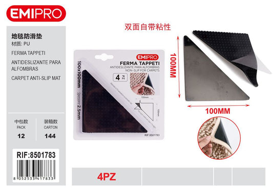 Ferma Tappeti 100*100*2.5mm 4Pz