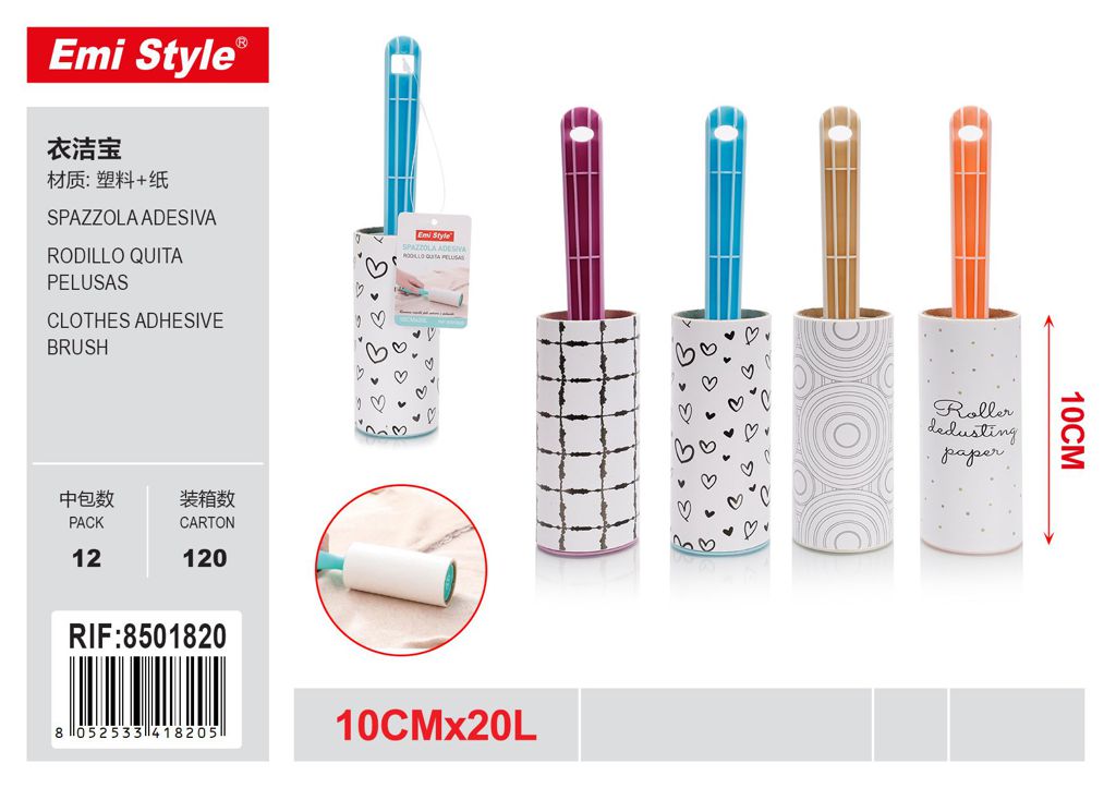 Spazzola Adesiva 10cm*20L 1Pz