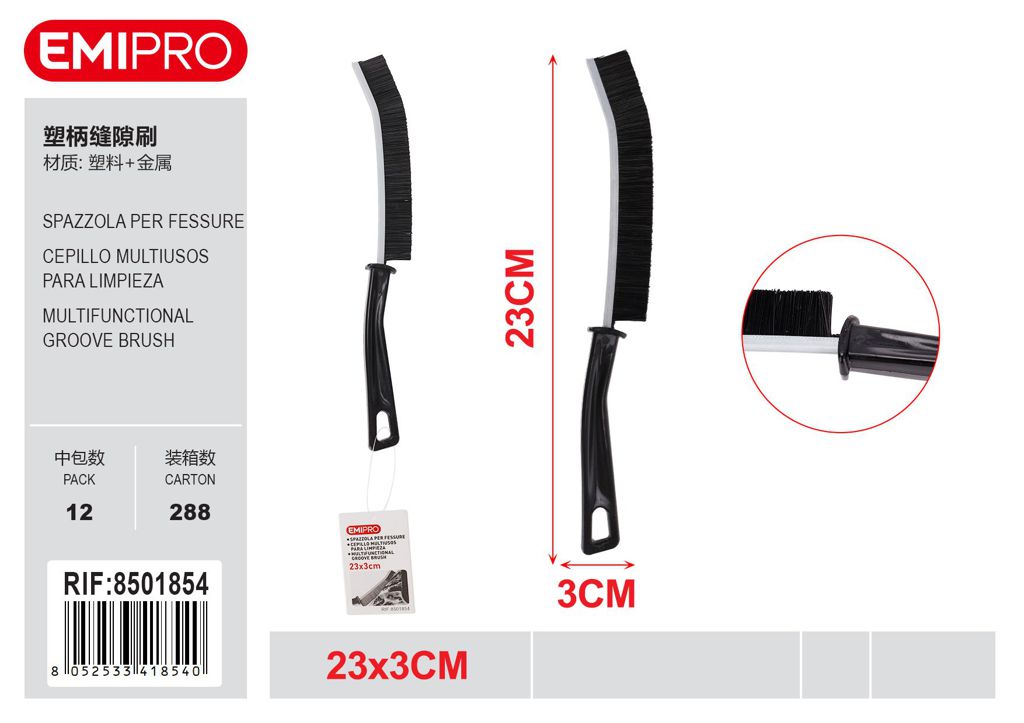 Spazzola Per Fessure 23*3cm