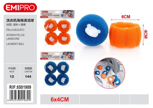 Palla Bucato 4Pz 6*4 cm