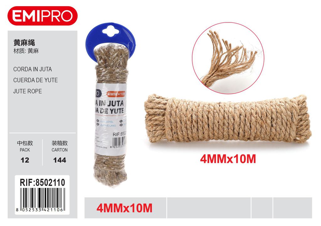 Corda In Juta 4mm*10M