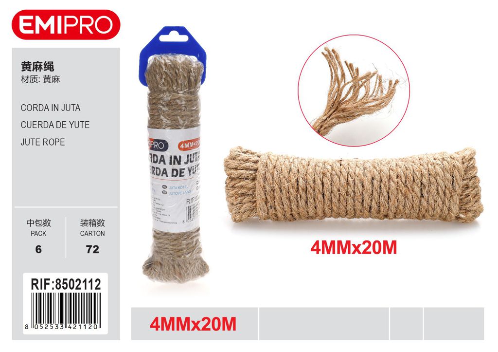 Corda In Juta 4mm*20M