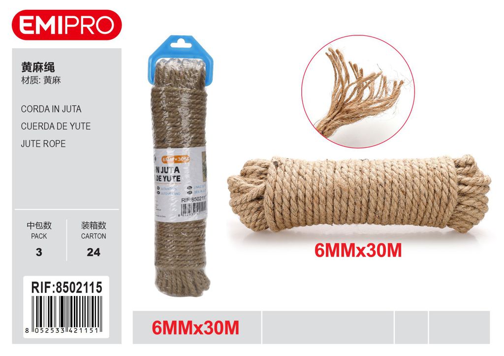 Corda In Juta 6mm*30M