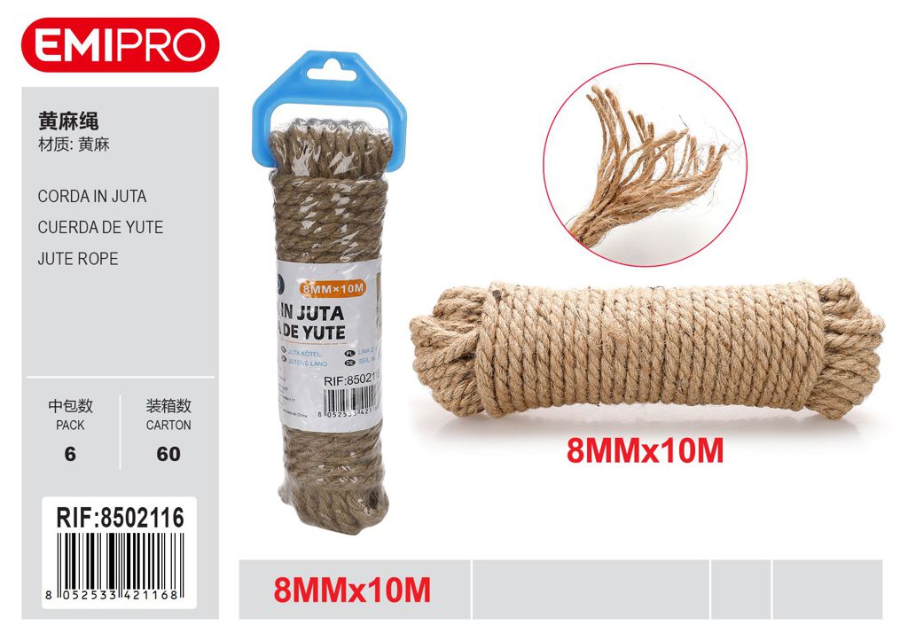 Corda In Juta 8mm*10M