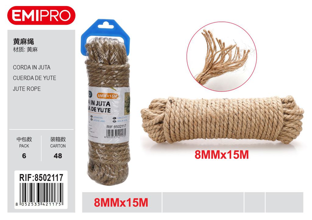 Corda In Juta 8mm*15M