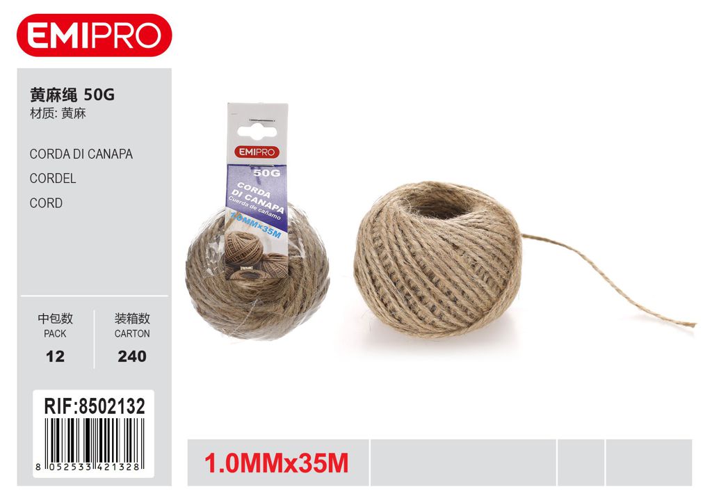 Corda Di Canapa 50G 1mm*35M